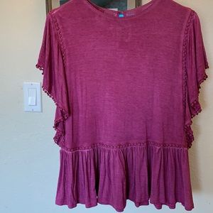 Raspberry Blu Heaven Blouse